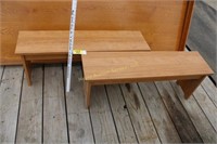 2 Benches - wood composite
