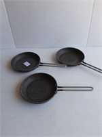 (3) SMALL FRY PANS