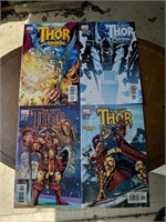 Vintage Marvel Thor Comic Book Set (4)