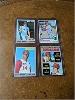 Vintage Topps Indians/Red Sox Baseball Cards