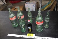 Tub of coke glass bottles