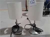 Lot of 2 Small Table Lamps