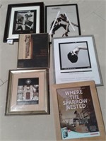 Lot of 6 Framed Posters/Art