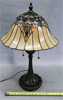 Stained Glass Lamp 26" Tall