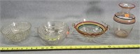 Vintage Glass Bowls & Vase