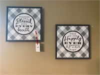 FRAMED FABRIC WALL HANGINGS