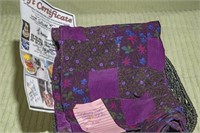 PURPLE QUILT and MASTERPIECE CAKE