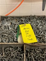 Metal box of clips and snaps
