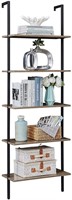 SUPERJARE Industrial Ladder Shelf