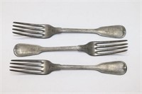 (3) WWI German Mess Forks