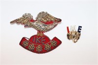 Eisenhower "Ike" Souvenir Pins