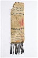 Iowa Civil War POW 1888 Reunion Ribbon