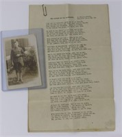 WWI Poem & Photo "History of the Thirteenth"