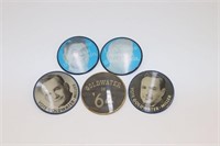 Vintage Political Campaign "Flasher" Buttons