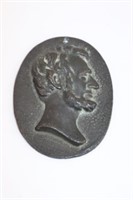 Abraham Lincoln Cast Bronze Plaque