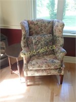 Wingback Chair with Table