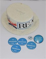 Ronald Reagan Autographed Campaign Hat