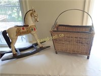 Wicker and Wood Decor