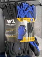Wells Lamont Foam Latex Work Gloves