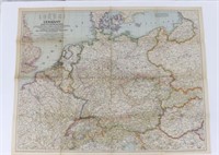 July 1944 Nat'l Geographic Germany Map