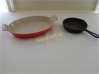 Le Creuset and Cast Iron Fry Pan