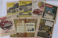 WWII Era Ads: Willys Jeep, Autos, etc.