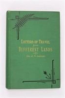 1887 "Letters of Travel from Different Lands" Book