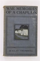 1906 "War Memories of an Army Chaplain" Book