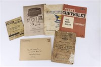 Vintage Ephemera, Catalogs, Manuals, etc