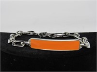 Lia Sophia Orange Bar Bracelet