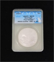 2008-P Bald Eagle Commem Silver Dollar - ANACs