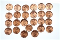 Group (25) Lincoln Cent Errors-Off Center