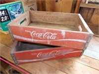 2 Antique Coca Cola Boxes
