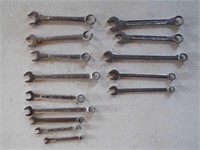 14 pc Metric & Standard Combination Wrenches