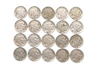 Group of (20) Buffalo Nickels