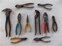 10 pc Side Cutters & Pliers