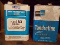 2 Cans Paint Thinner (1 new, 1 open)