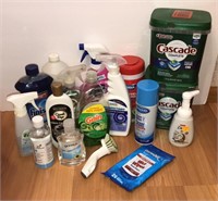 Assortment of Cleaning Supplies, Dishwasher