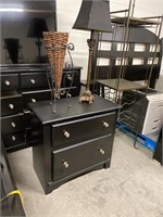 Black finish nightstand/ end table