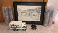 Culligan Water Advertising Truck, Picture, Cups,