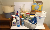 Cleaning Supplies & Garbage Cans