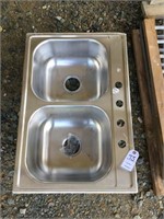 2 bowl stainless steel sink