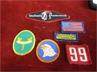 Vintage boy scouts patches.