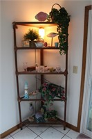 Sunroom Furniture - Corner Display Shelf w/ Decor