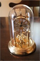 Vintage Elgin Glass Domed Anniversary Clock
