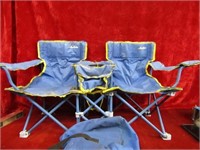 Folding bag double chair. Childs size.