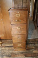 Wooden 4-Drawer Filing Cabinet