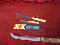 (3)Case xx Fixed blade knives.
