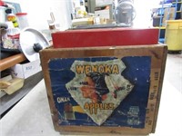 Wenoka apple wood crate full of records.