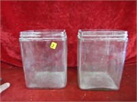 (2)Glass battery jars.